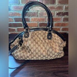 Gucci Sukey Canvas Monogrammed Bag